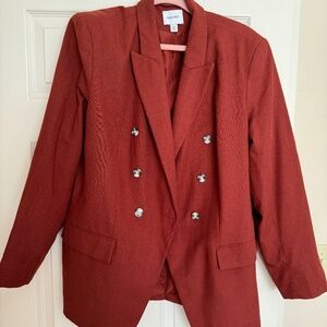 NINE WEST burnt orange blazer Size XXL